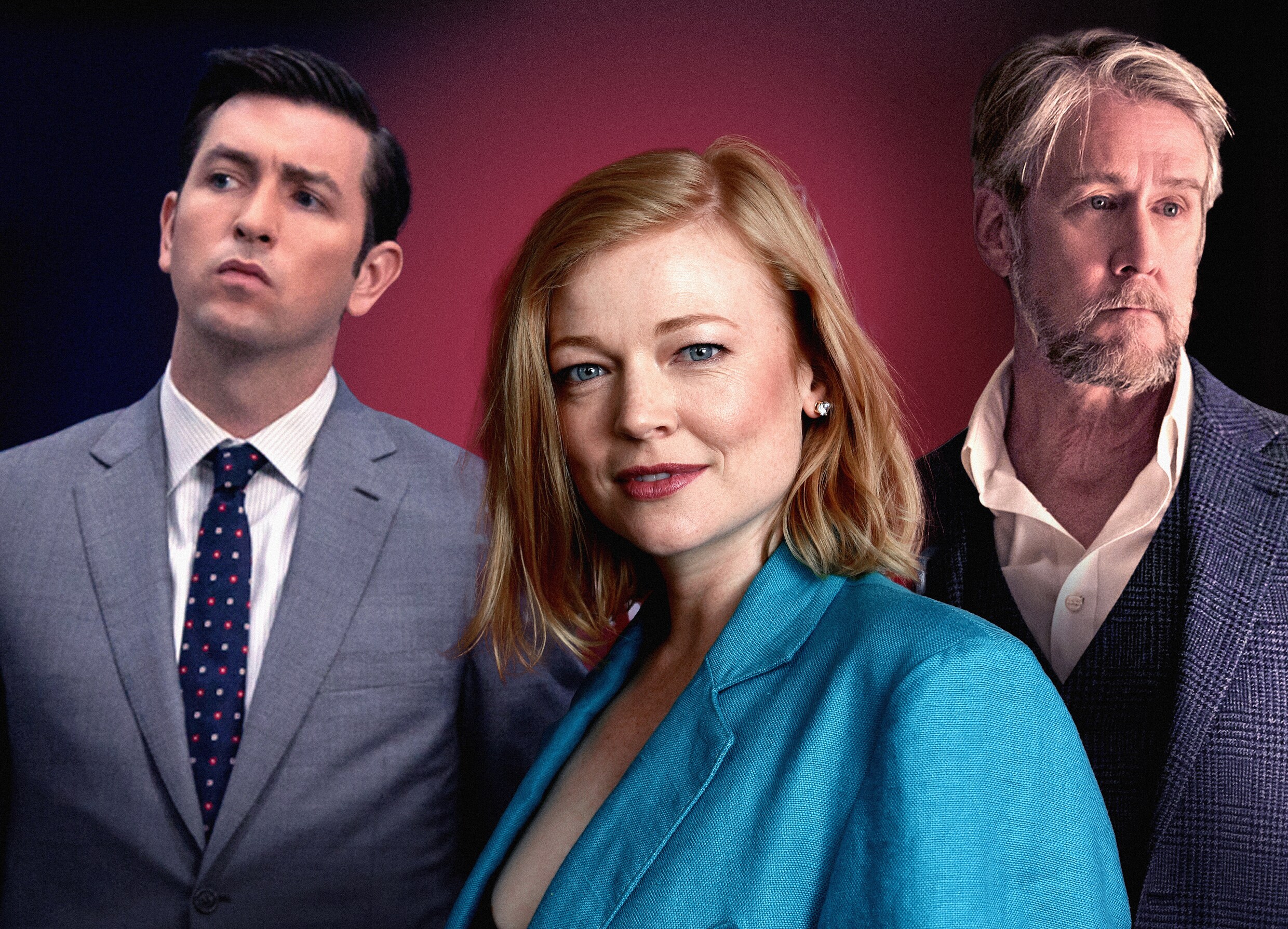 Sarah Snook, Nicholas Braun en Alan Ruck uit ‘Succession’: ‘Ik geloof ...