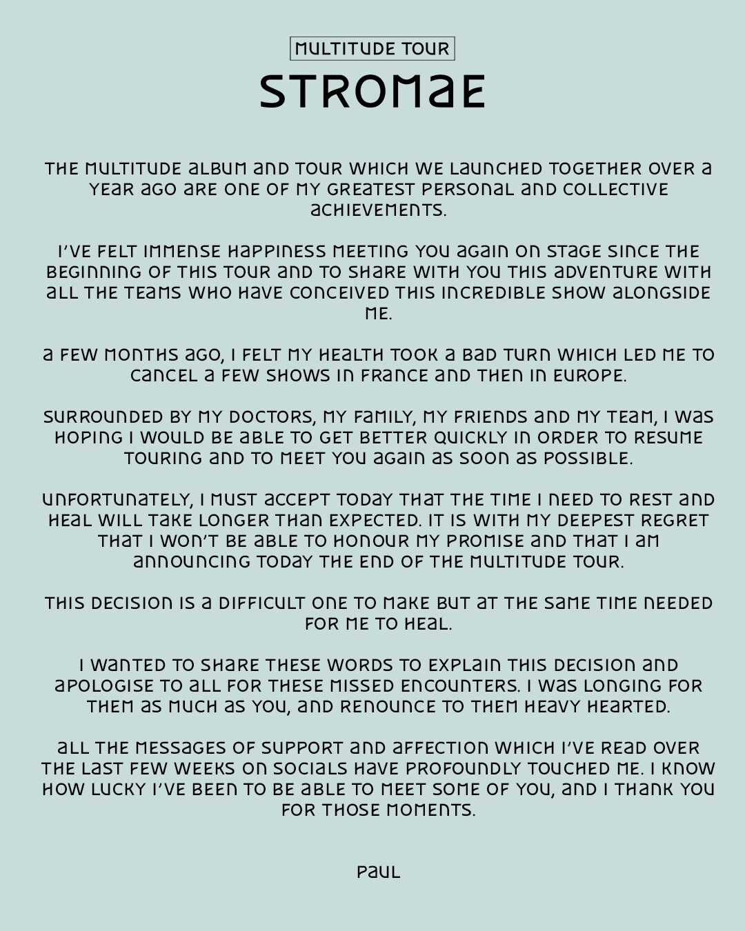 Stromae annuleert optredens Rock Werchter en Paleis 12: ‘Het is een moeilijke beslissing om te nemen, maar een noodzakelijke om te genezen’