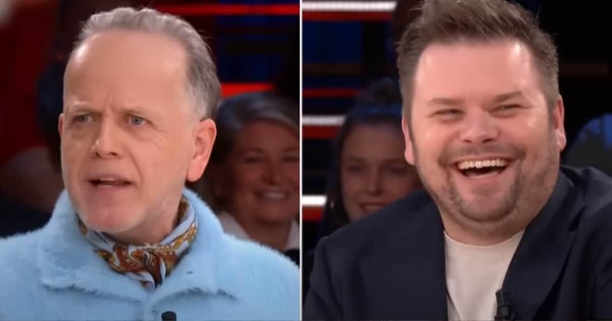 Een gezellig potje Marc-Marie Huijbregts pesten: ‘De tafel van Gert’ leek plots wel heel erg op ‘Van